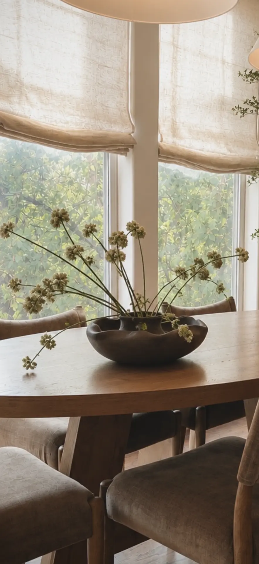 Bellefontaine Project — dining table with sculptural bowl